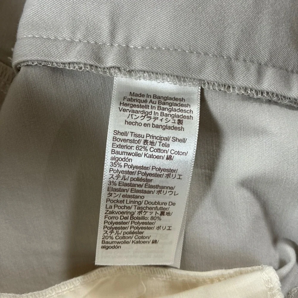 NEW J.Crew Chino Pants 34x34 Stone Flex Slim TruTemp365 Performance Stretch
